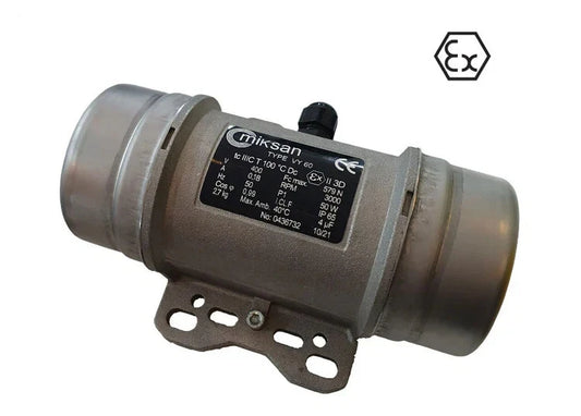 VX20-M ATEX Vibrationsmotor Unwuchtmotor 3000U/min 230V 21 kg (206N) Betonrüttler Außenrüttler