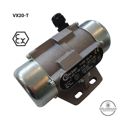 VX20-M ATEX Vibrationsmotor Unwuchtmotor 3000U/min 230V 21 kg (206N) Betonrüttler Außenrüttler